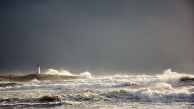 A Wild Day at Peggy's Cove by Richard Gilbert